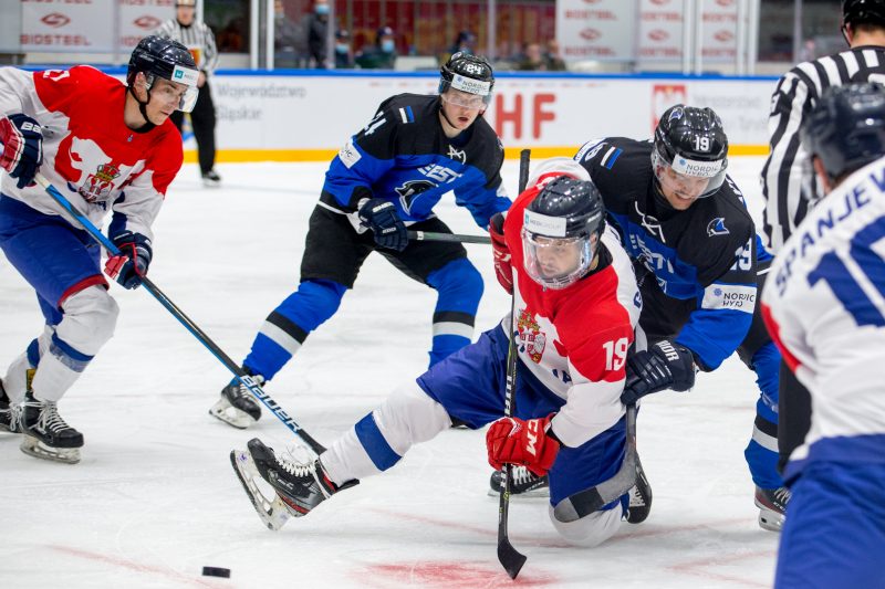 Hokej na lodzie. MS 1B. Estonia - Serbia. 30.04.2022